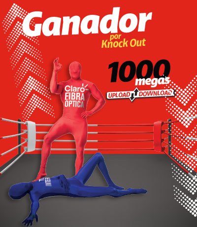 Ganador por Knock Out la Fibra Óptica de Claro. Consulta la disponibilidad en tu área y contrata HOY. Ganador por Knock Out la Fibra Óptica de Claro. Consulta la disponibilidad en tu área y contrata HOY.