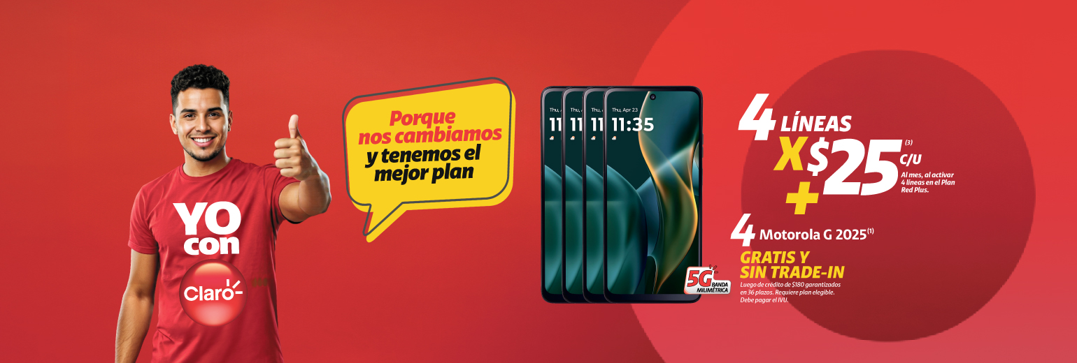 4 Líneas x $25 4 Líneas x $25
